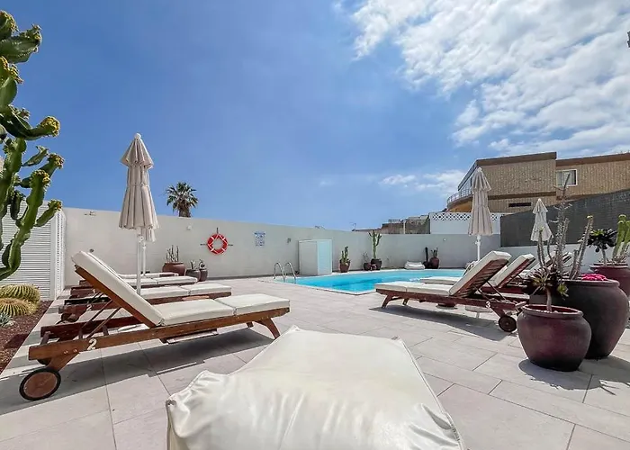 Casa Edem Playa Del Hombre Con Piscina Y Solarium Apartman Telde